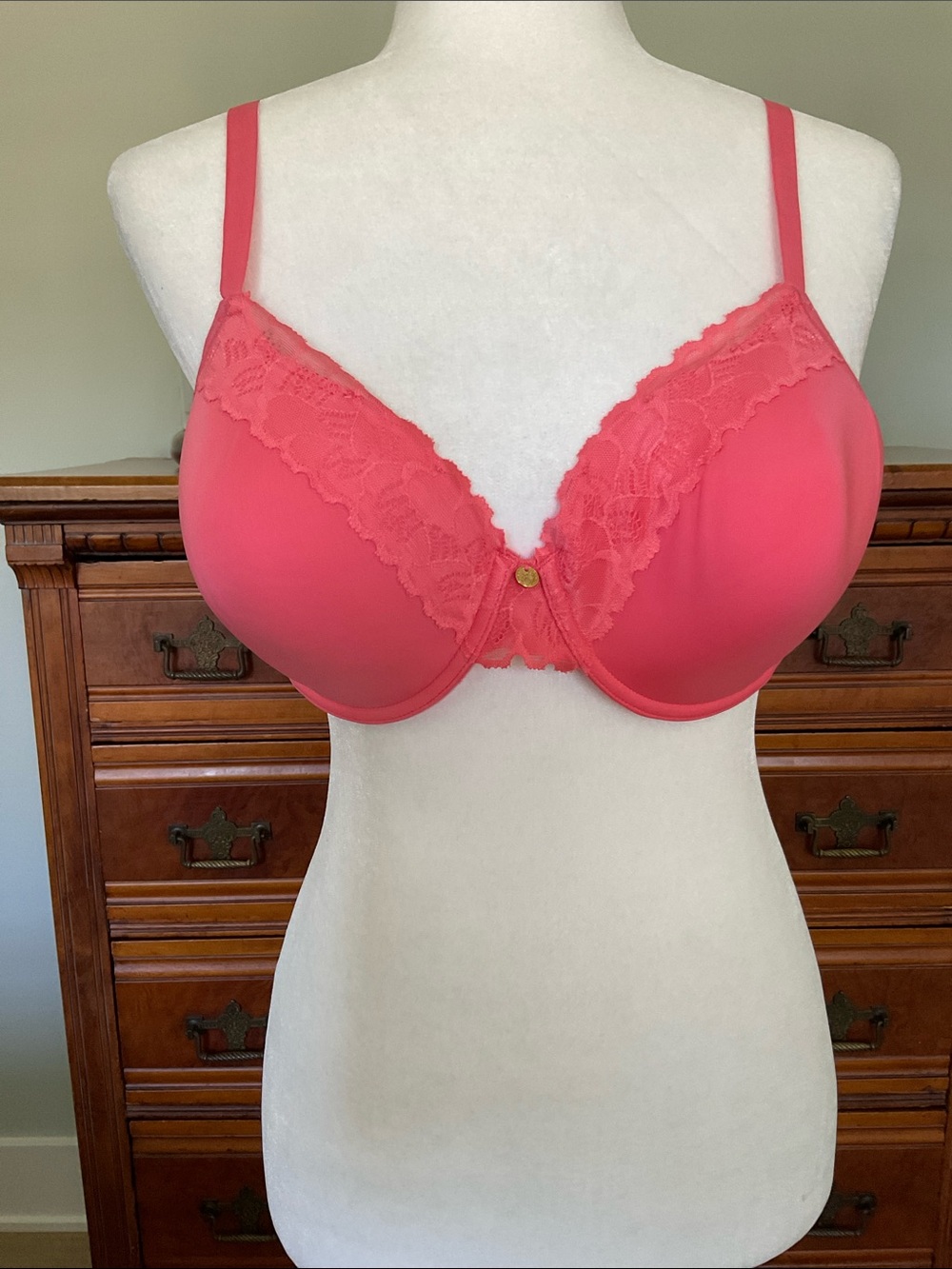 Natori Coral Lace-Trim T-Shirt Bra